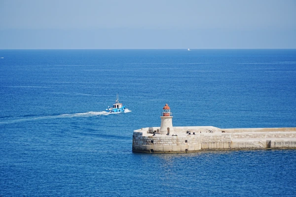 Blue coastline